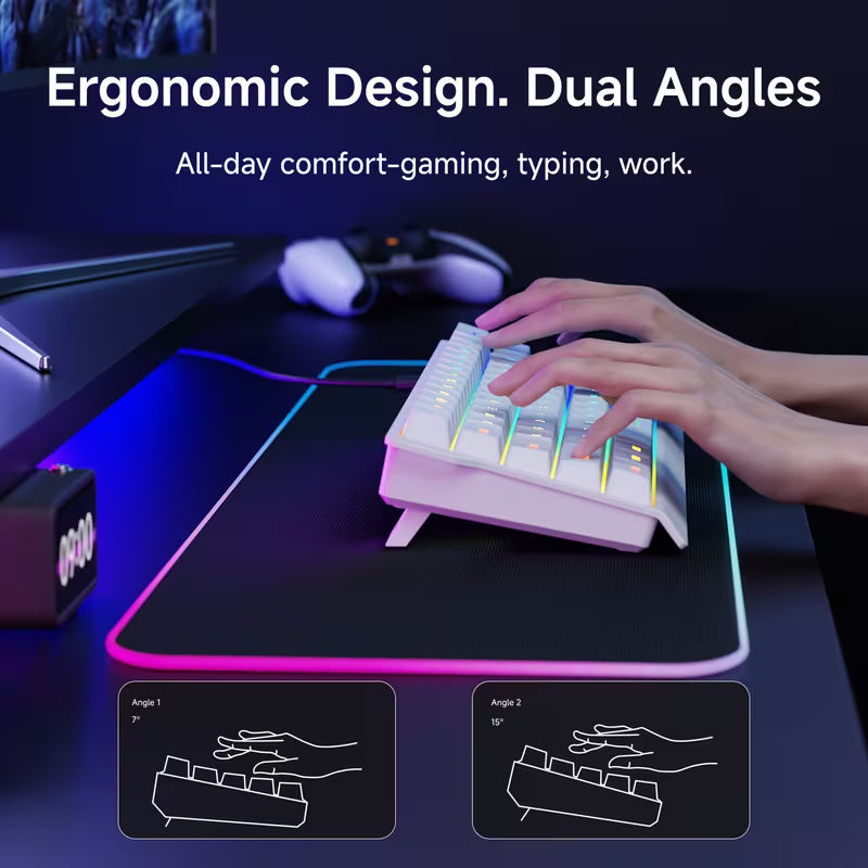 EWEADN 61-Key RGB Backlit Wired Keyboard